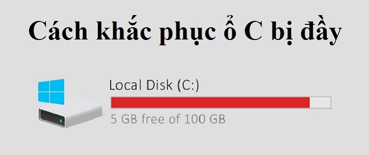 Cách khắc phục ổ C bị đầy nhanh chóng, hiệu quả 100%