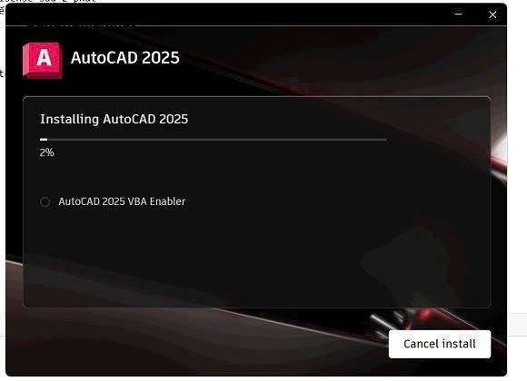 cai dat autocad 2025 cau hinh va ho tro 2